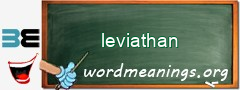 WordMeaning blackboard for leviathan